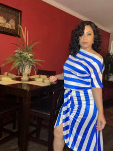 Blue Stripe Pressure Dress
