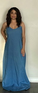 Blue Jean Maxi Dress